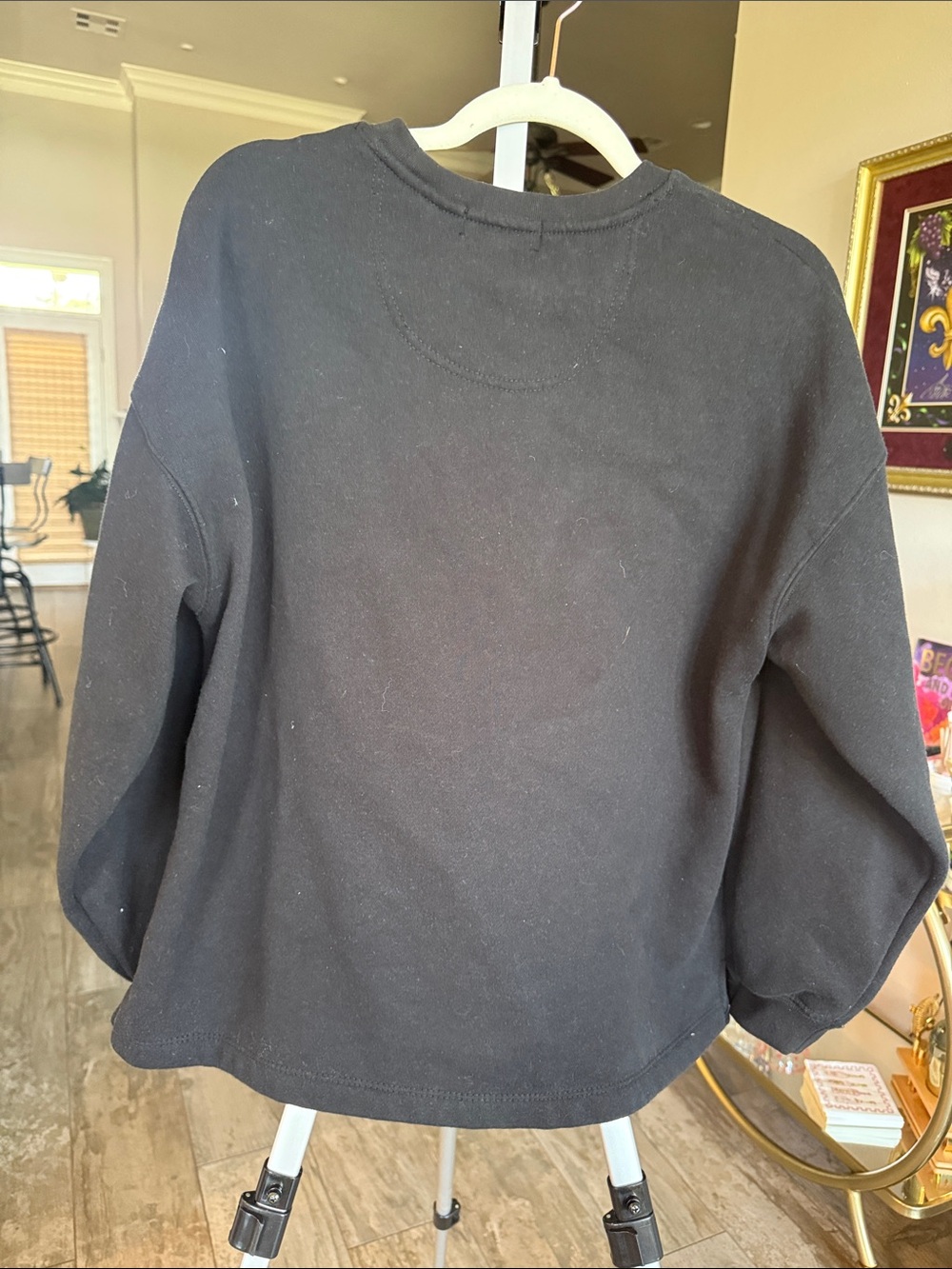 Black 'Merry Everything' tinsel Sweatshirt - Women's - Picture 2 of 2